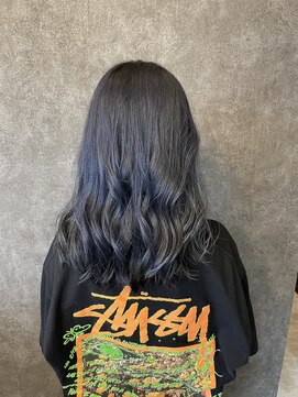 ブランカヘアー 西尾(BLANCA HAIR) ネイビブルー