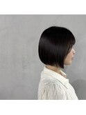 #顎下ボブ×ラベンダーアッシュ