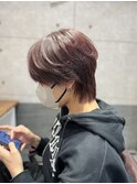 メンズ/メンズメイク/メンズカット/マッシュ/レッド