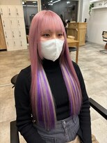 ドットハリス(.Hallis)&nbsp;ハイトーン/ホワイトピンク/デザインカラー/髪質改善