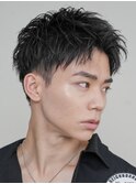 仙台スパイキーショートビジネスショート刈り上げフェード30代
