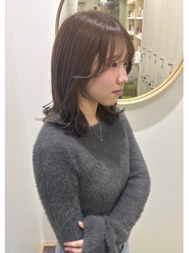 ギグス 栄店(gigs) 外ハネボブ/ブラウンカラー