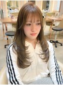 ■着物ヘアフェミニンロング似合わせカットウェーブミディアムB
