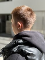 サロン ハナノ(Salon Hanano) バズカットボウズブリーチ無しオリーブグレージュ刈り上げ