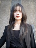ストレートが綺麗なハッシュカット/レイヤー/恵比寿
