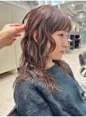 ニュアンスパーマ　フェイスレイヤー　ミディアムパーマ