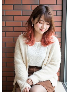 ハイレイヤーカット/バタフライカット/小顔みせくびれ巻き