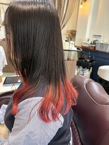 オルシェット(olchette)&nbsp;レッドオレンジの裾カラー