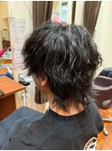 ツイストパーマニュアンスパーマ髪型メンズ韓国系カジュアル