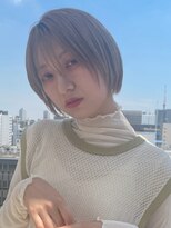 バサ 所沢店(BASSA)&nbsp;ボブ/ショートボブ/ミルクティーカラー/ブリーチ/前髪