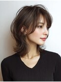 ミディアムレイヤー×白髪ぼかしカラー30代40代50代60代