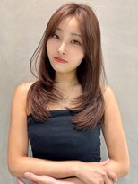 レーヴバイロンド 仙台(Reve by Lond)&nbsp;韓国レイヤー顔周りカットシースルー髪質改善ミルクブラウン仙台
