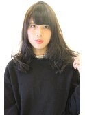 大人可愛い柔らかセミディースタイル