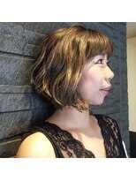 ヒスヘアー クリエイティブスペース(hys hair creative space by lauto)&nbsp;フェミニン前下がりボブ