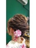 ヘアセット、浴衣着付け