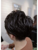 ヘアーリビングリコ 新潟笹口店(hair living Liko) メンズダークブラウンイルミナカラーデザイン210