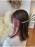 ・ナチュラルベージュ×ラベンダーイヤリングカラー・