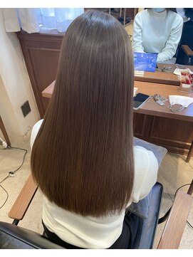 シェノン サントル(CHAINON CENTRE) 前髪/マチルダボブ/ピンクベージュ/インナーグレージュ