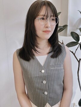 ヘアーアイスカルテット(HAIR ICI QUARTET) 韓国ミディアムレイヤー大人かわいい20代30代40代２WAYバング