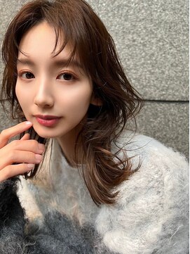 フリティ 大阪西梅田店(friity) ベージュインナーカラーショートボブレイヤーミディアム前髪