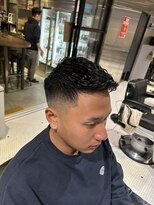 フランクスバーバーザスタンド(Frank’s barber the stand)&nbsp;メンズツーブロックビジネス濡れパンフェードF