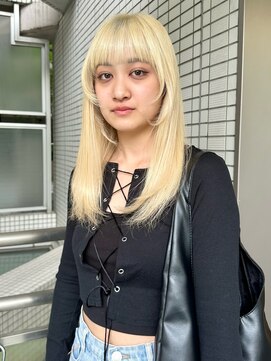 ロジェ(loje) 【loje】ホワイトブロンド/姫カット/ワイドバング/ハイトーン