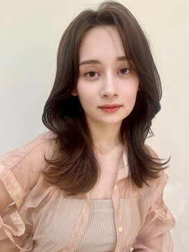 バイオレットジェム(Violet`jem) 韓国ヘアレイヤーカットセミディくびれヘア顔まわりカット