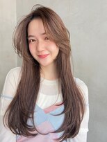 LIBERTE銀座 大人可愛いナチュラルベージュ×顔まわりレイヤー