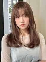 ローネス ギンザ(LONESS ginza)&nbsp;レイヤーカット/小顔カット/マロンベージュ/透明感カラー