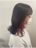 イヤリングカラーピンク