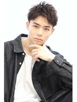 ヘアリゾート ラグーン(hair+resort lagoon) 【大人アップバングショート】メンズパーマ【10代20代30代40代】
