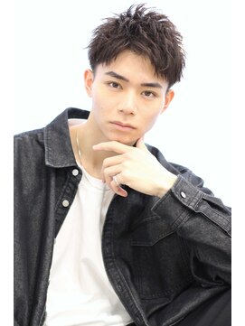 ヘアリゾート ラグーン(hair+resort lagoon) 【大人アップバングショート】メンズパーマ【10代20代30代40代】