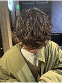 波巻きスパイラルパーマメンズマッシュパーマツイストパーマ