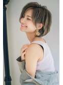 イメチェン外ハネボブ美髪ワイドバングレイヤーショート/大宮