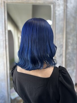 ガルボヘアー 心斎橋店(garbohair) 心斎橋×覚醒ネイビーカラー