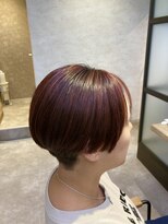 メゾン(MAISON)&nbsp;ハンサムショート×レッドハイライトカラー