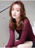 韓国風くびれレイヤー髪質改善ブラウンベージュ小顔美髪20代30代