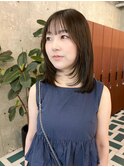 ミディアムヘア/デザインカラー/フェイスフレーミング/栄h159