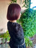 フルリール バイ シェリー(FLEURIR by cherie)&nbsp;ボブ / ミニボブ / ワインレッド  / 酸性ストレート