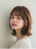 くびれヘア 美髪 ハイライトカラー アプリコットオレンジ