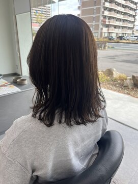 ガルボヘアー 桟橋店(garbo hair) ボブ　顔まわりレイヤー　大人女子透明感カラー