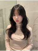 黒髪ロング
