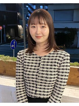 コミレ(COMILE) 顔まわりレイヤー×ベージュ