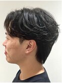 フェザーパーマ センターパート