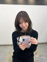 ノク 横浜(nok)&nbsp;ミディアムレイヤー/大人可愛い/マロンブラウン_ミルクティ
