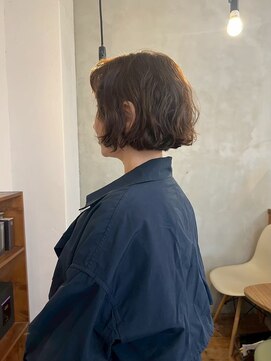 ハコ(haco) ミニボブ×パーマ