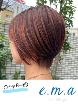 エマヘアデザイン(e.m.a Hair design) オレンジブラウン
