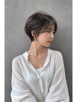 ラベルムバイエーケー(La Belleme by AK)&nbsp;暗髪アッシュグレージュハンサムショート
