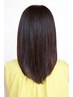 【平日限定】◆髪質改善トリートメント◆カットカラー+コスメ縮毛矯正￥16000