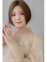 モッズヘア 上尾西口店(mod's hair)&nbsp;カーキベージュ切りっぱなしひし形グラボブZ上尾20代30代40代